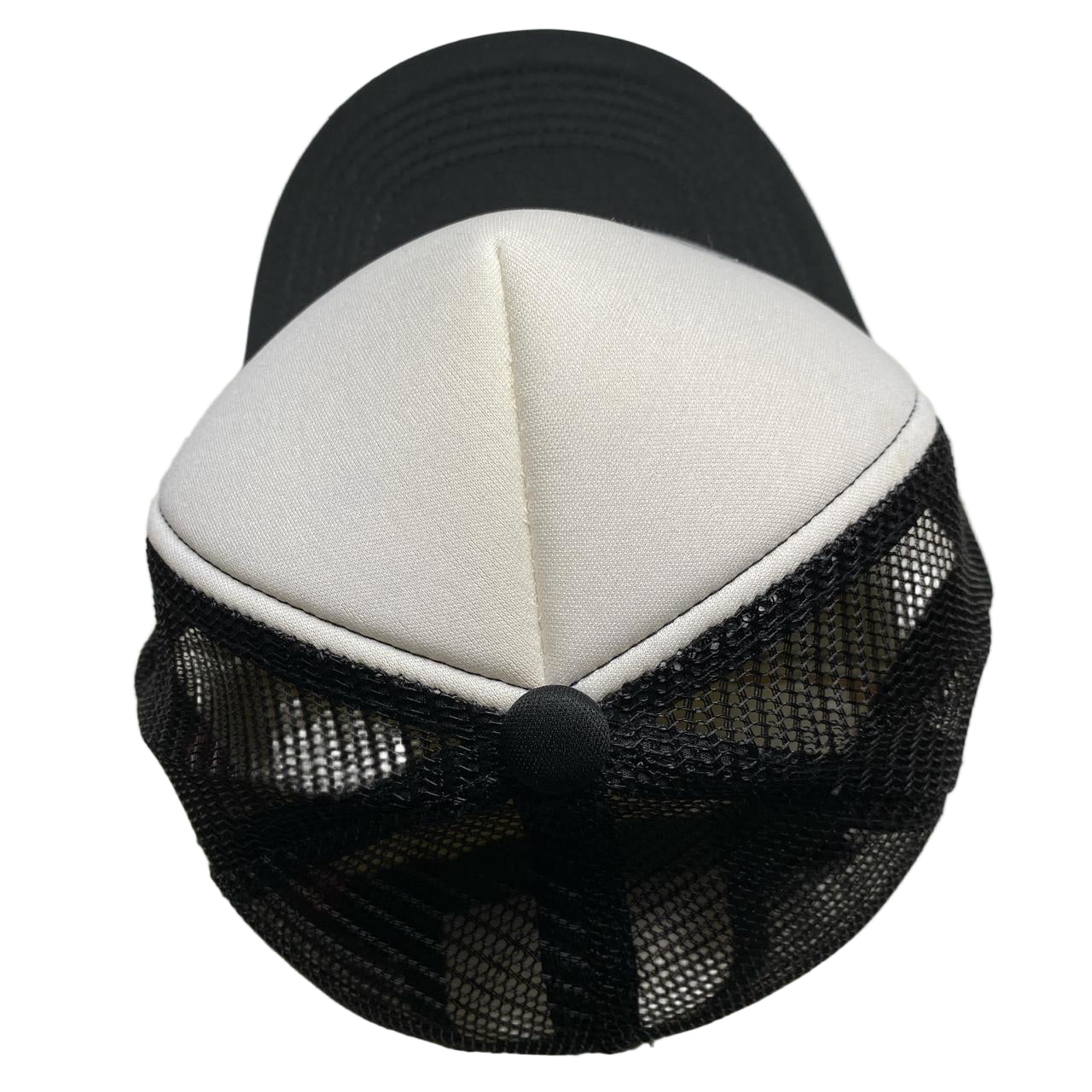 Corteiz Black and White Trucker Cap