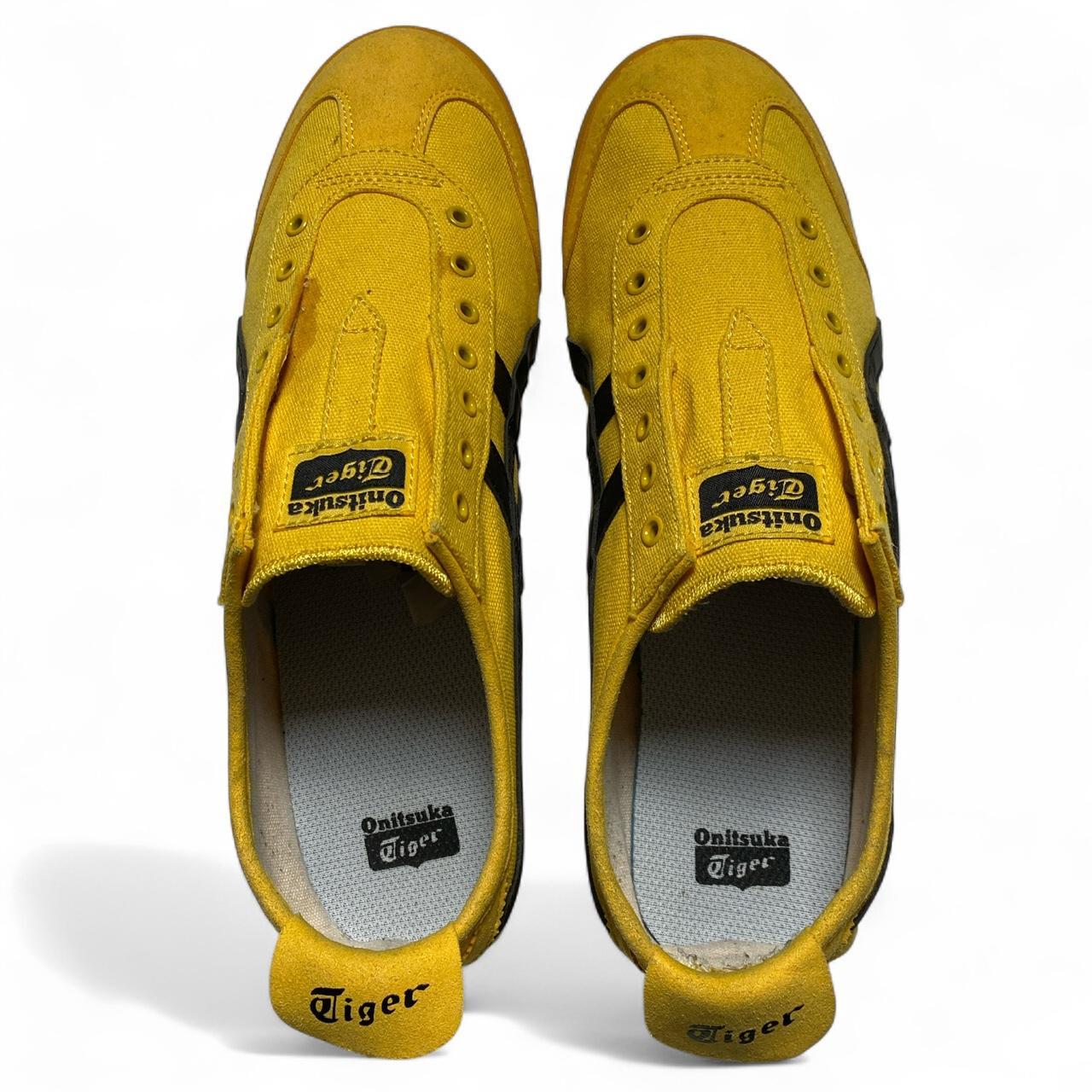 Onitsuka Tiger Mexico 66 Yellow and Black Laceless Trainers (UK 10)
