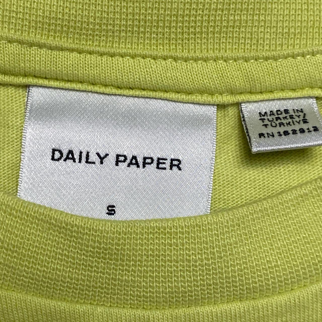 Daily Paper Lime Green and Black Rhythm and Expression T Shirt (S)