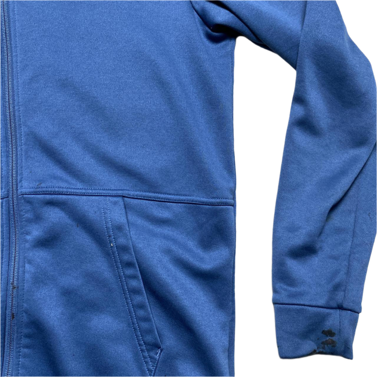 Nike Dri Fit Blue and Black Hoodie (M)
