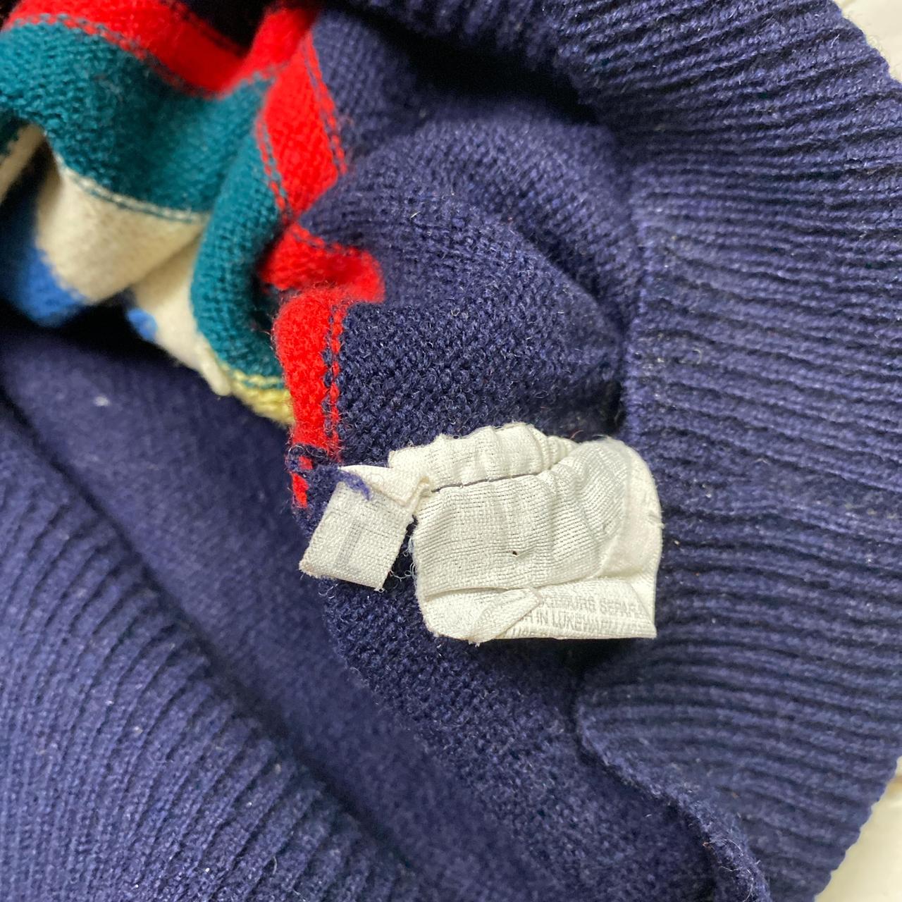 Paco Vintage 90βs Wool Multi Colour Cardigan Jumper (L)
