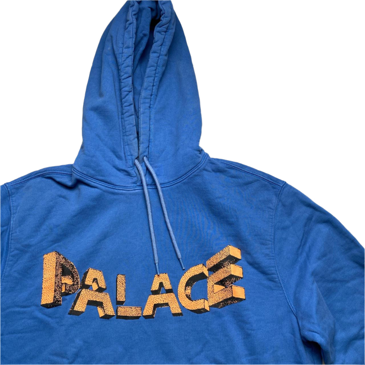 Palace Blue and Light Brown Hoodie (M)