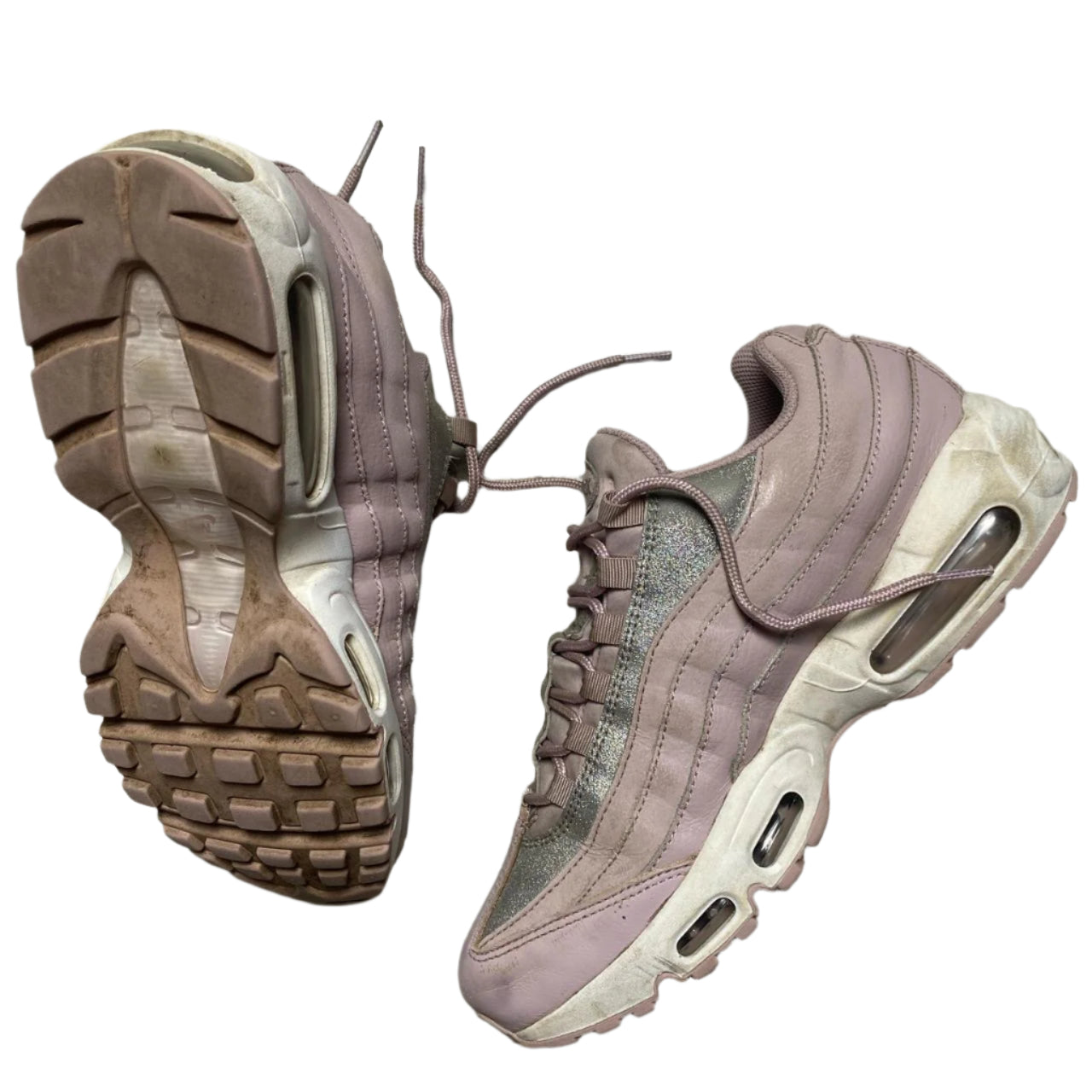 Nike Air Max 95 Pink and Silver Glitter (UK 7)