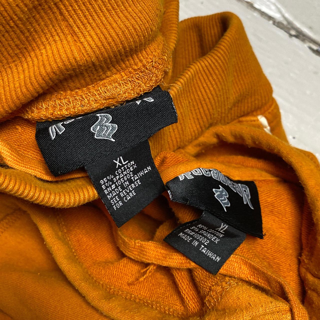 Rocawear Orange and Brown Vintage Womens 90’s Y2K Tracksuit (XL)