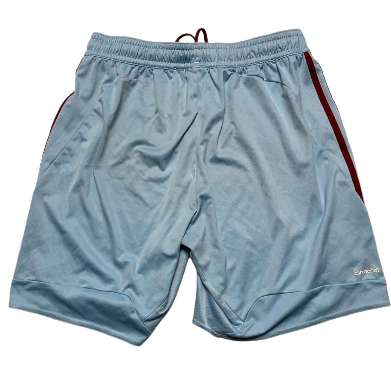 Adidas West Ham Vintage Climacool Football Shorts Light Blue and Burgundy (L)