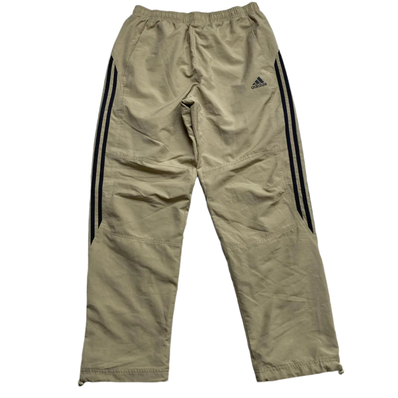 Adidas Vintage Beige Cream Shell Trackpant Baggy Bottoms (M)
