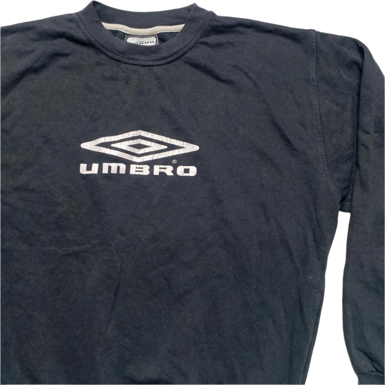 Umbro Black and White Vintage Jumper (L)