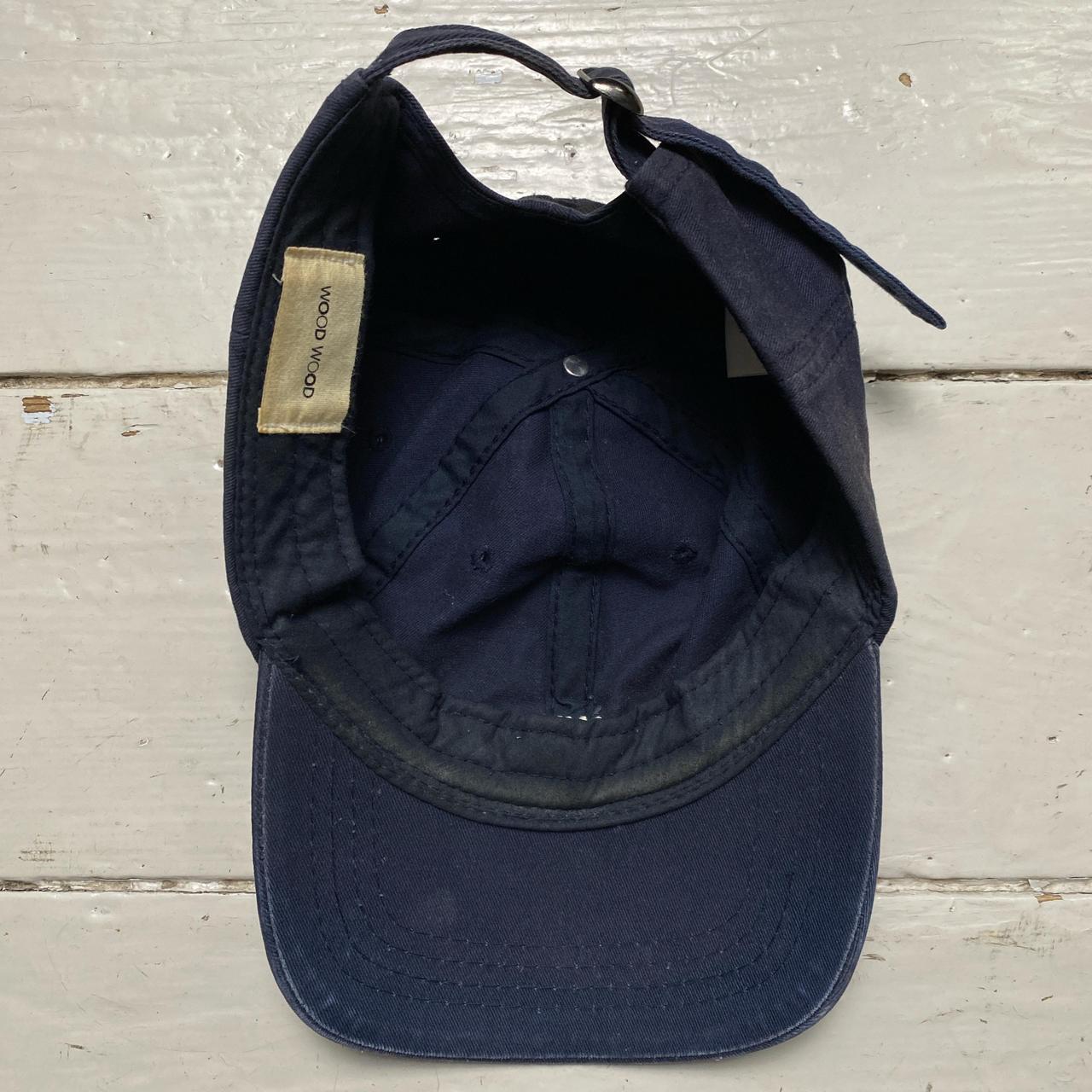 Wood Wood Navy and White Cap