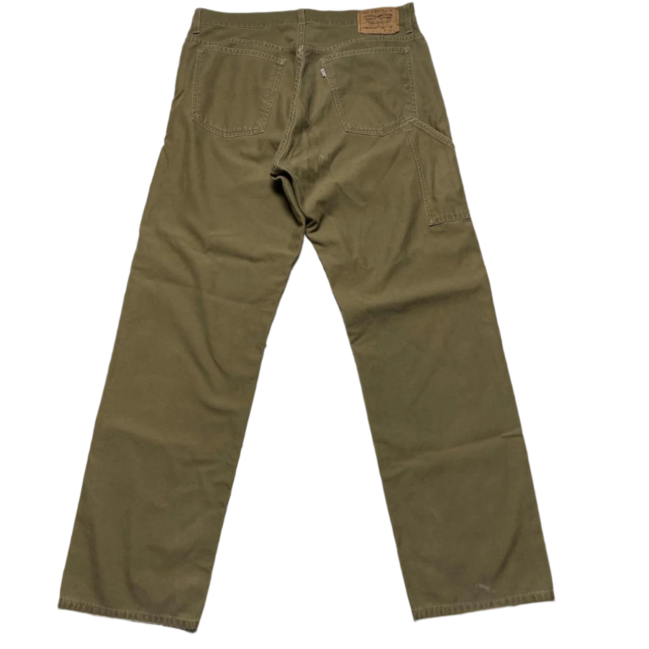 Levis 571 Khaki Olive Carpenter Jeans (34W)