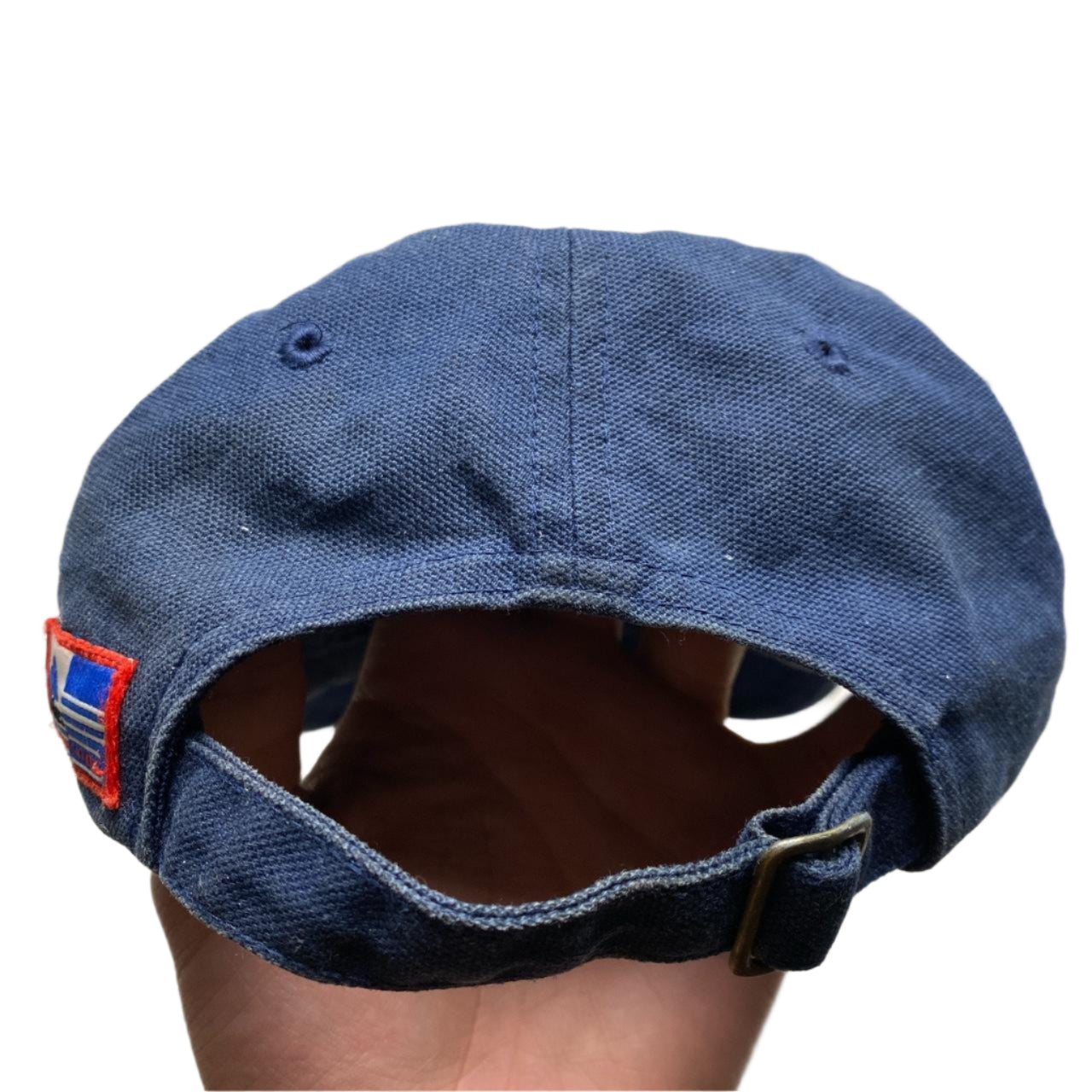 Adidas Navy and White Vintage Cap