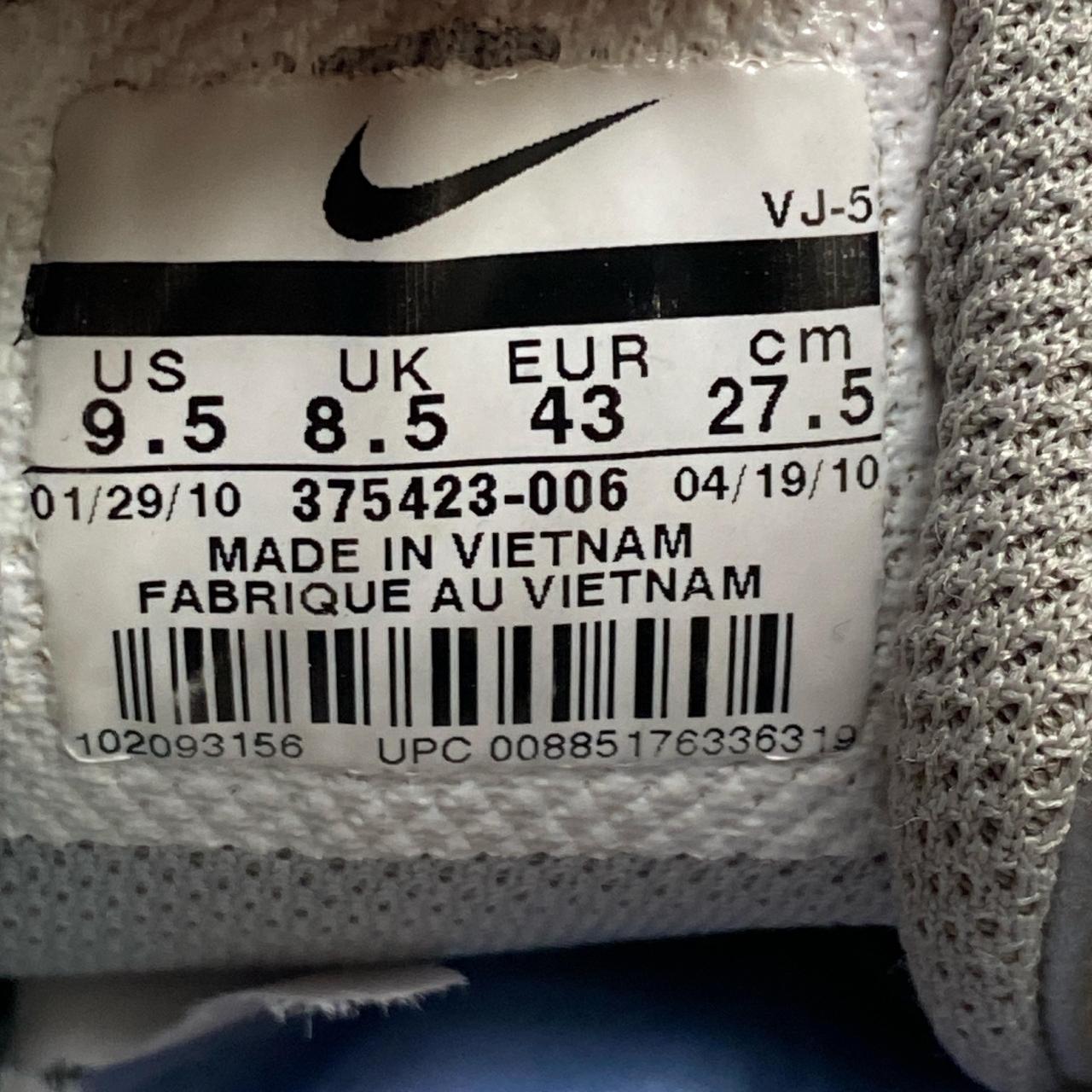 Nike Shox Turbo 9 Metallic Silver and Black 2010 (UK 9.5)