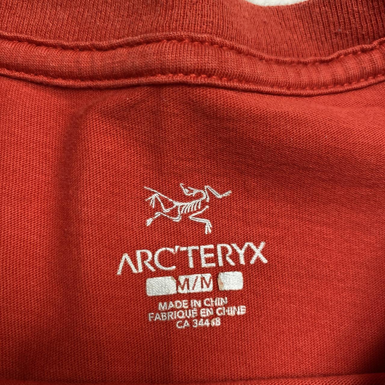 Arc'teryx Red and White T Shirt (M)