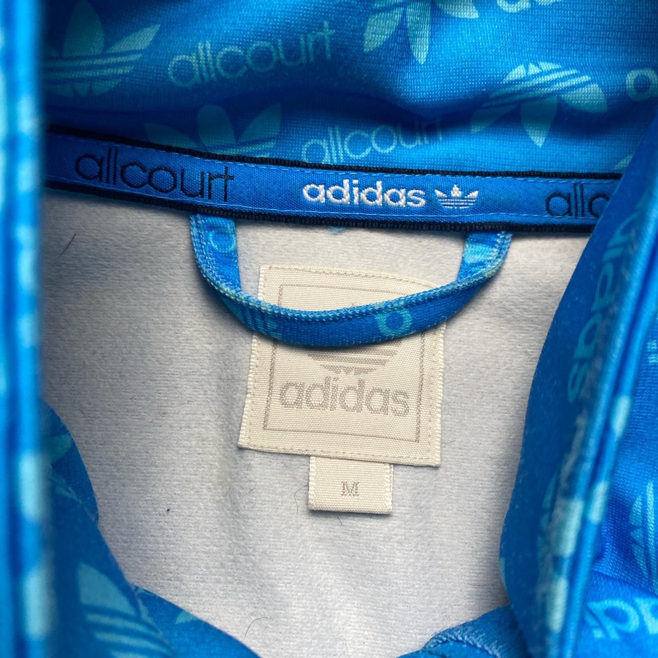 Adidas All Court Originals Blue and White Tracksuit Jacket (M)