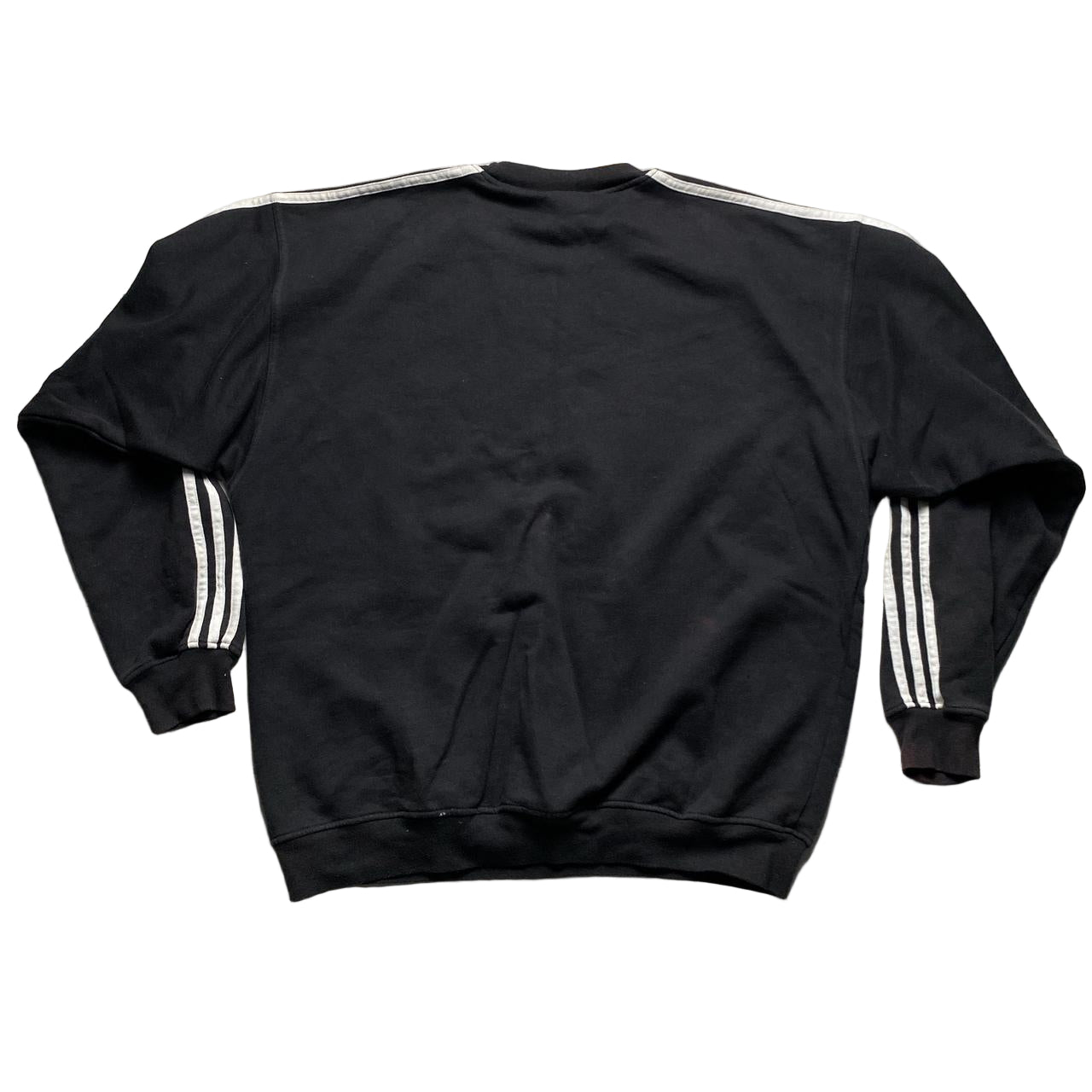 Adidas Black and White Vintage Jumper (L)