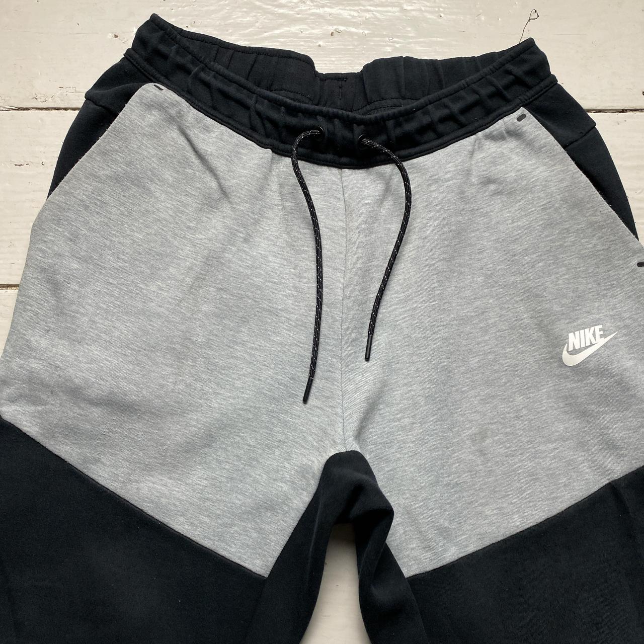 Nike Tech Fleece New Season Grey White and Black Joggers (M)