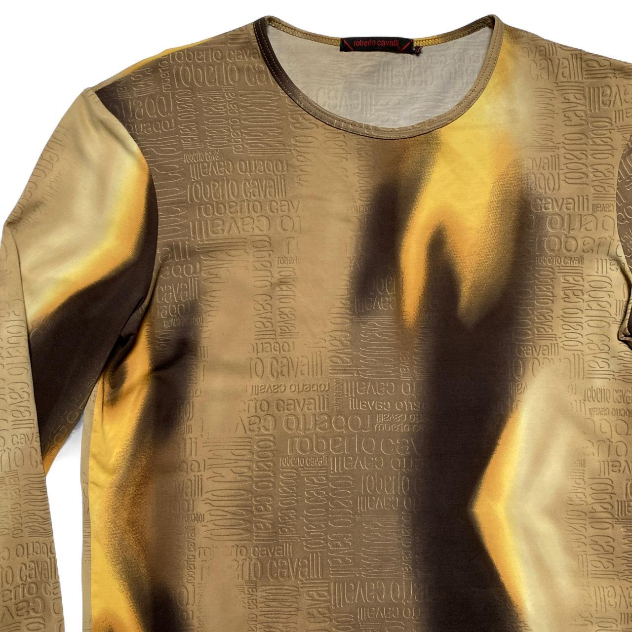 Roberto Cavalli Vintage y2k Womens Long Sleeve Top (M)