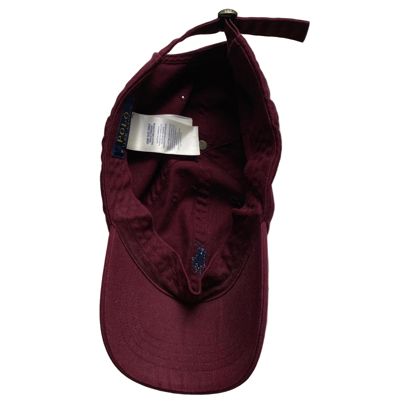 Polo Ralph Lauren Burgundy and Navy Vintage Cap