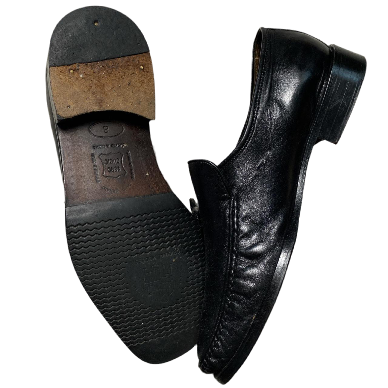 Roland Cartier Black Tassel Loafer Smart Shoes (UK 8)