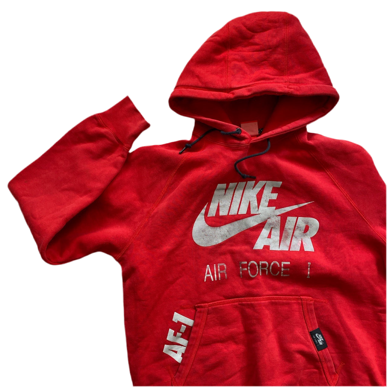 Nike Air Force 1 Red Hoodie (L)