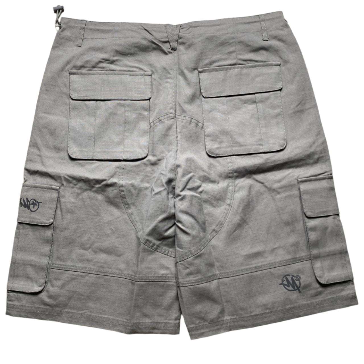 Minus Two Grey Two Tone Graffiti Cargo Shorts (XL)