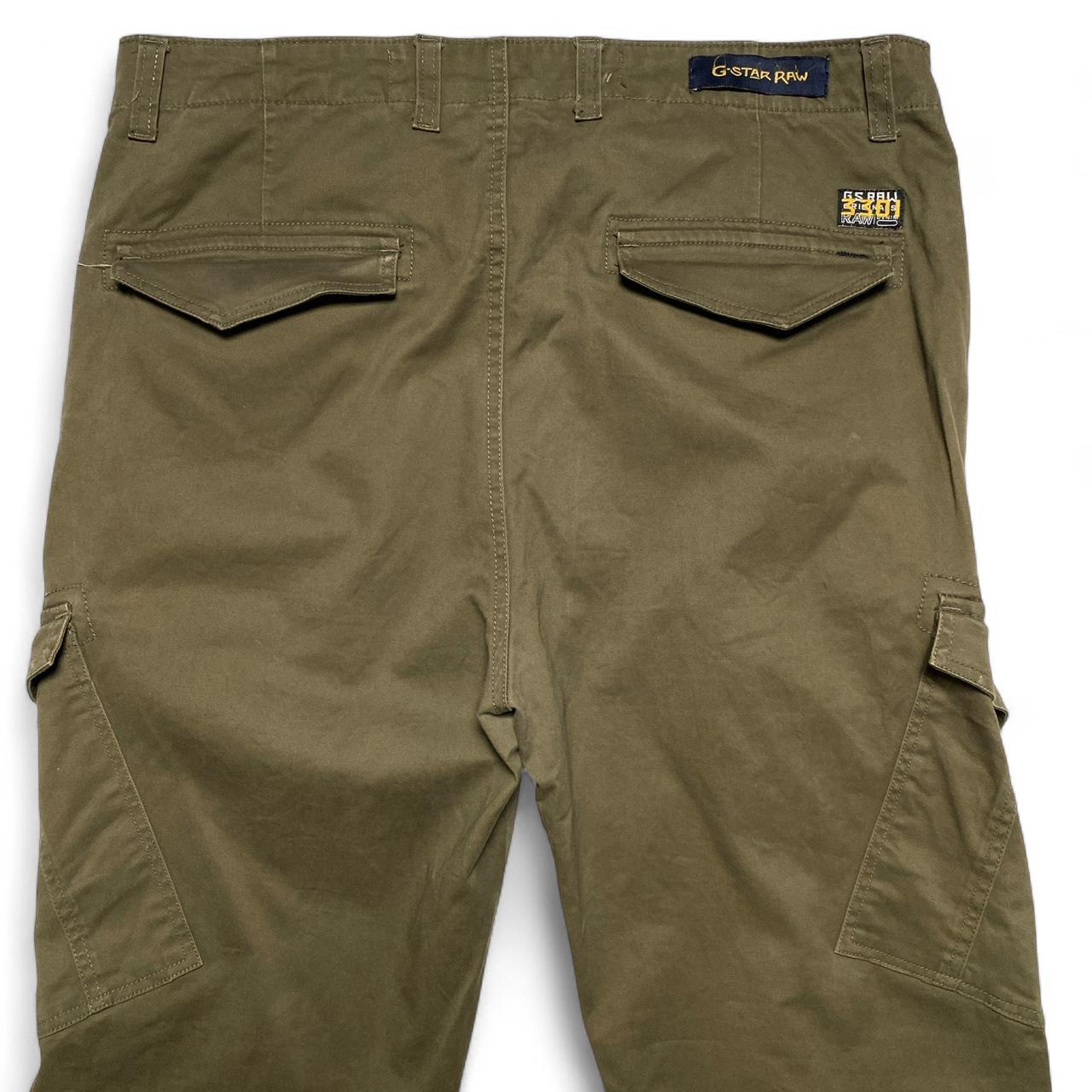 G Star Raw Khaki Olive Green Cargo Trousers