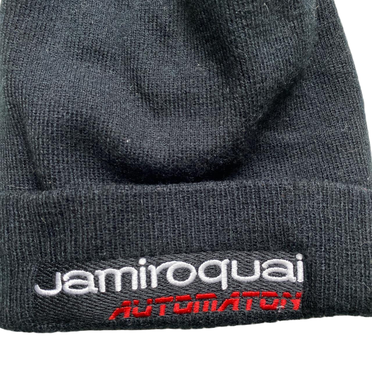 Jamiroquai Black Bobble Beanie Hat