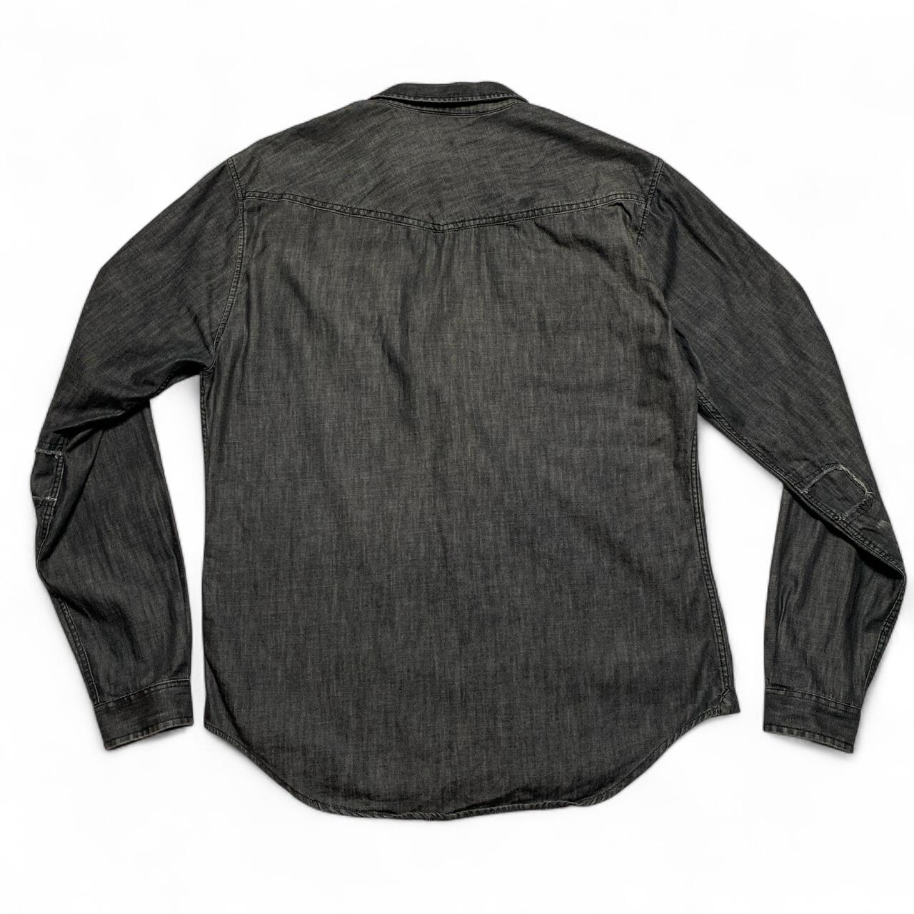 The Kooples Grey Long Sleeve Distressed Shirt