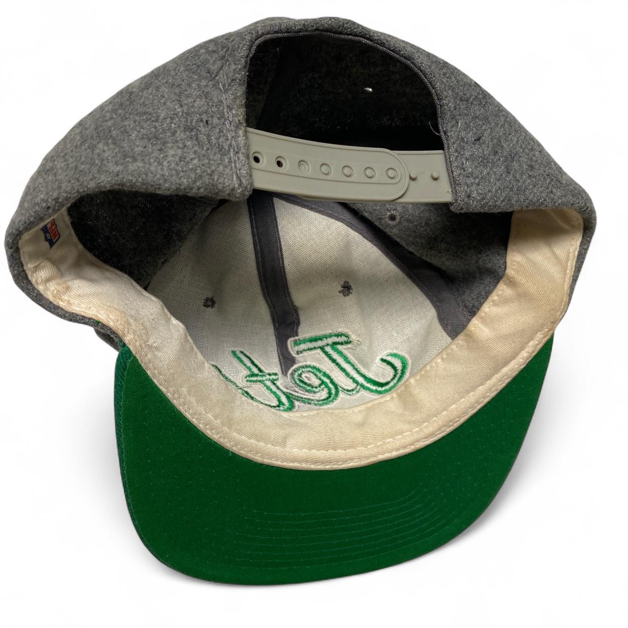 New York Jets 90βs Vintage Snapback Cap Grey and Green