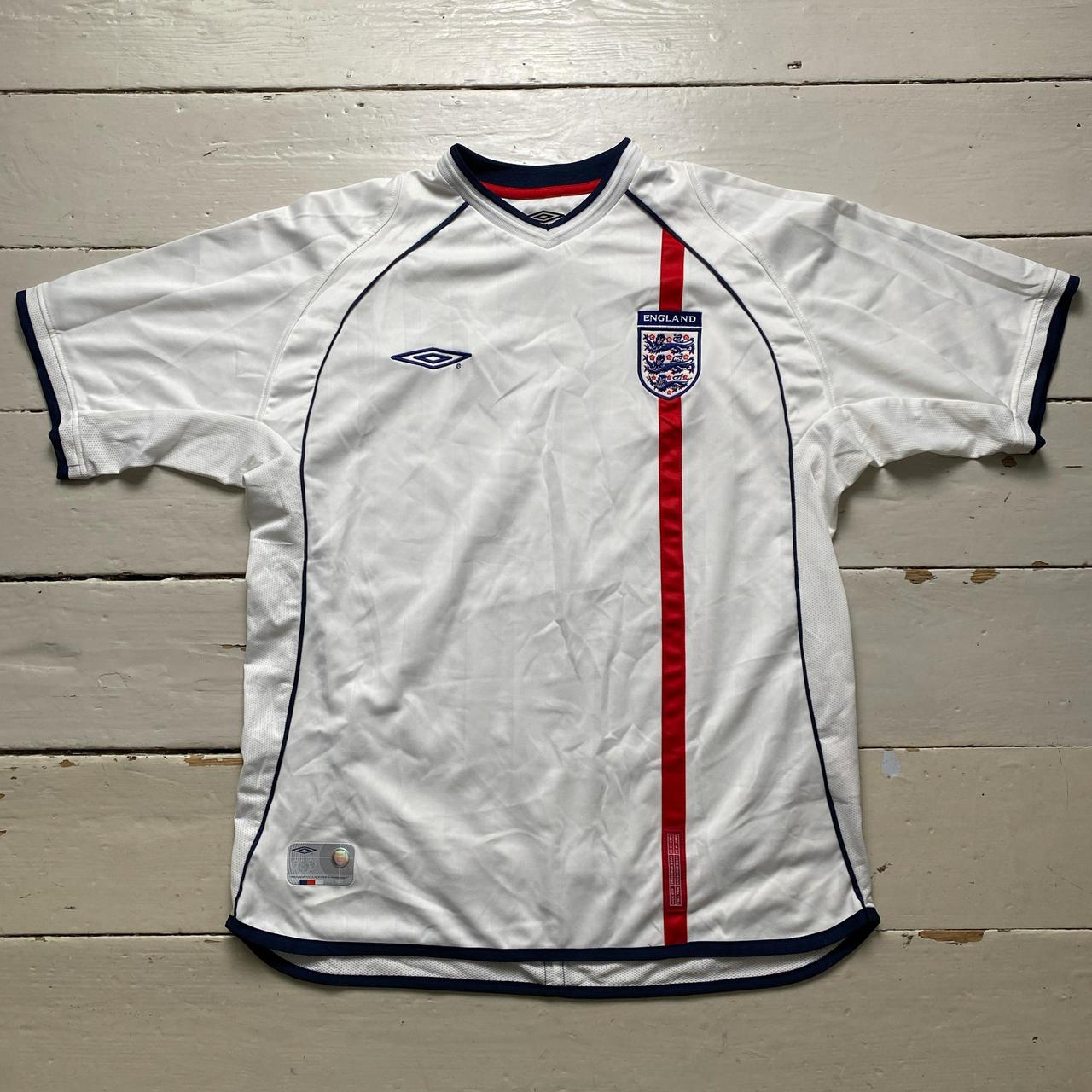 England Vintage Football Jersey White