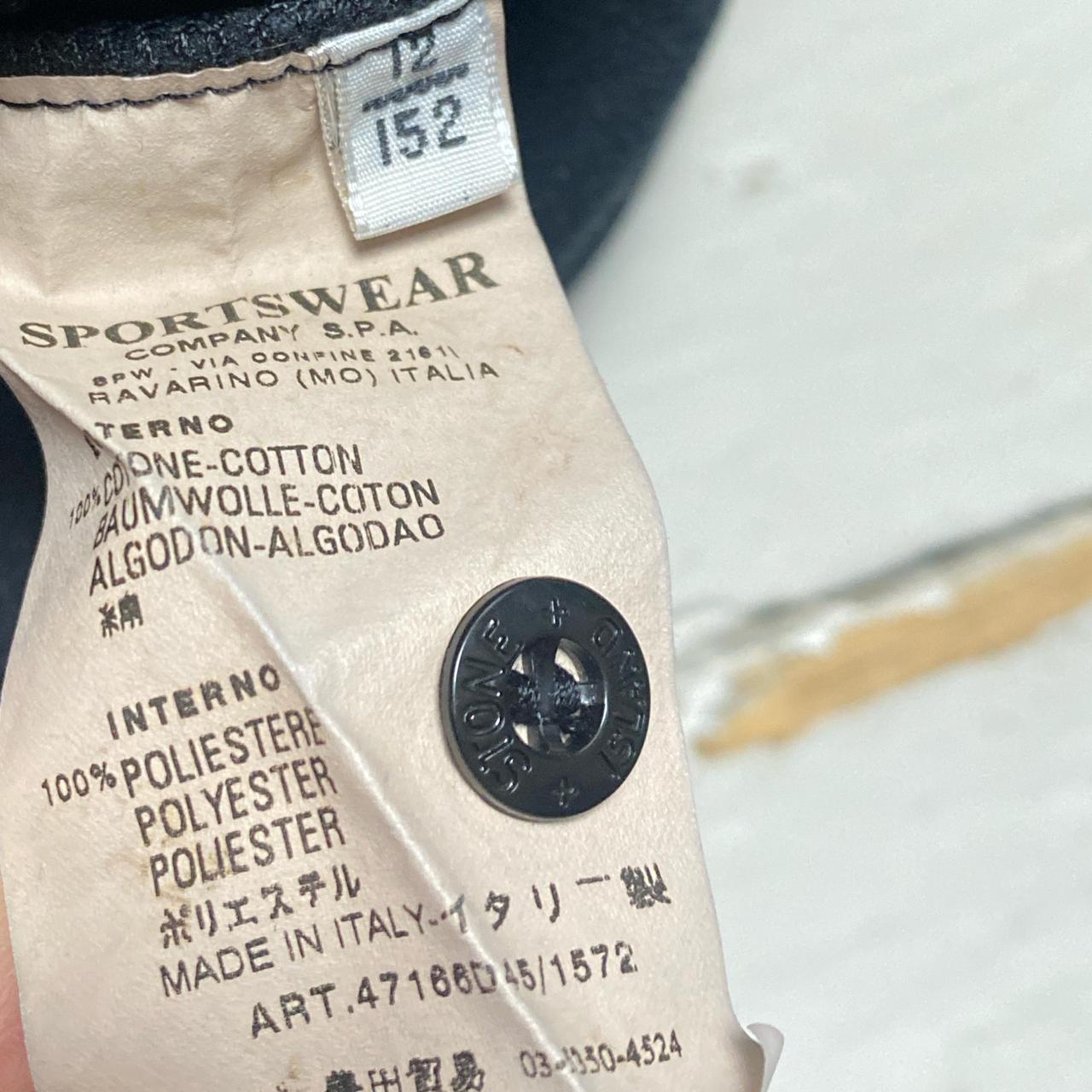 Stone Island Junior Navy Quarter Zip Jumper (AGE 12)