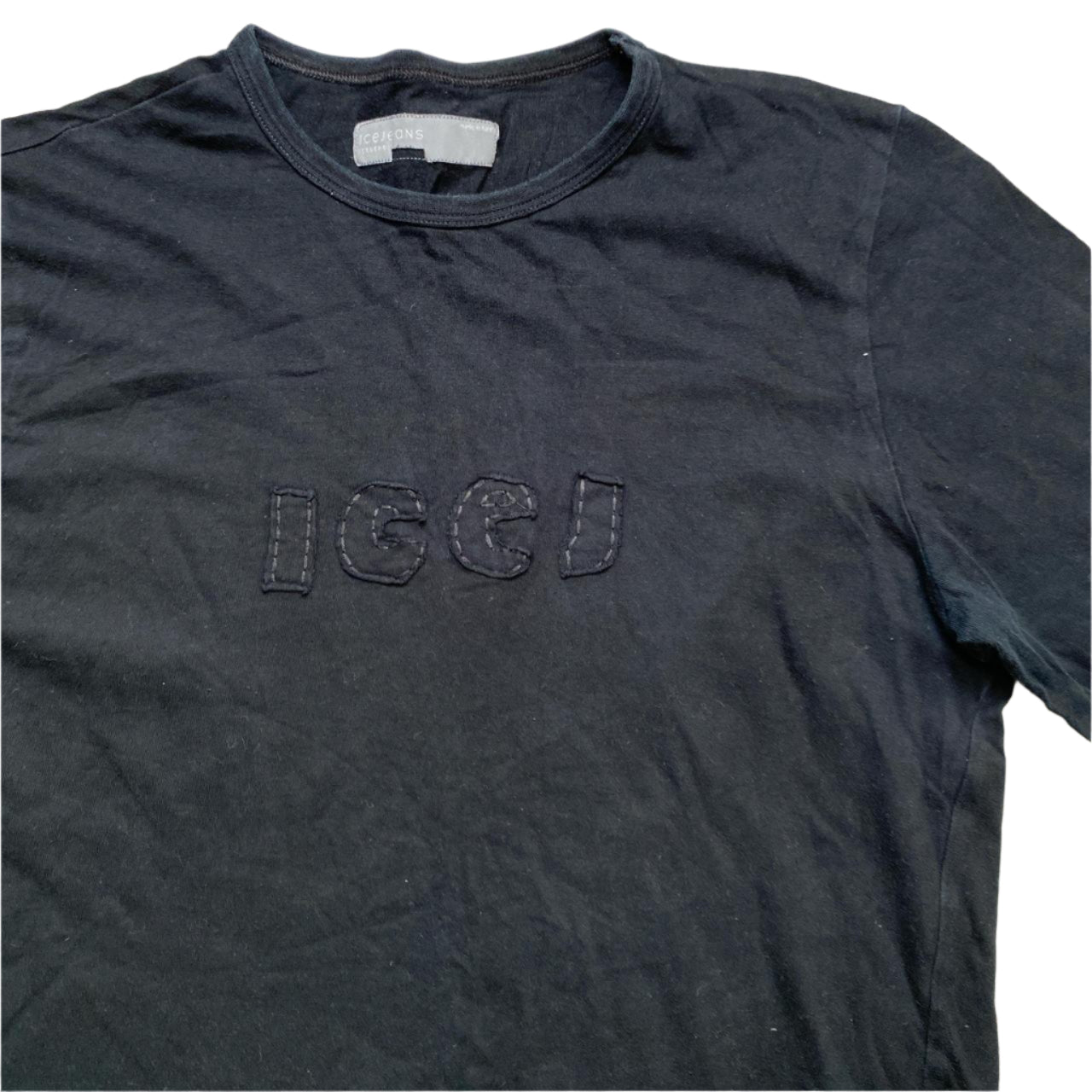 Iceberg ICE J Black Long Sleeve T Shirt (S)