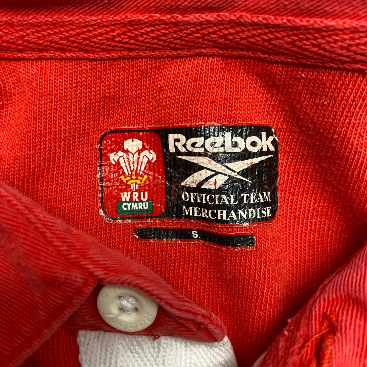Wales Reebok Vintage Rugby Jersey Red and White (S)