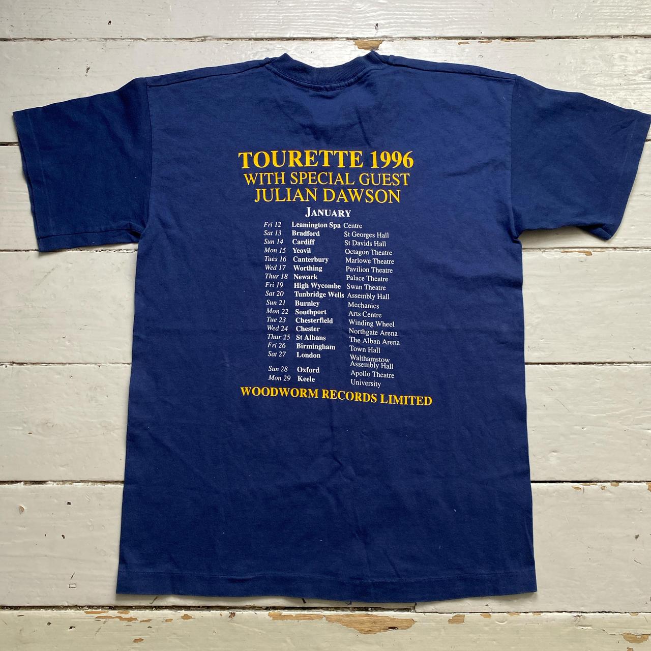 Fairport Convention Navy and Yellow 1996 Single Stitch Tour T Shirt (L)
