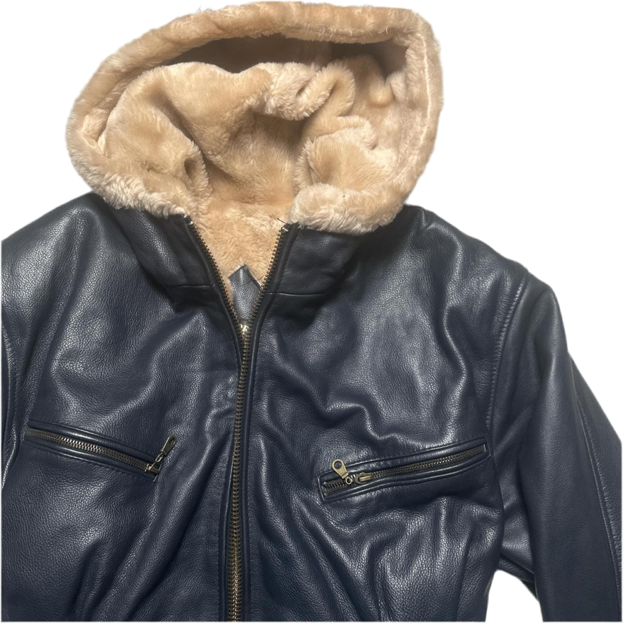 Gregory and Sons Leather Sherling Interior Jacket (M)