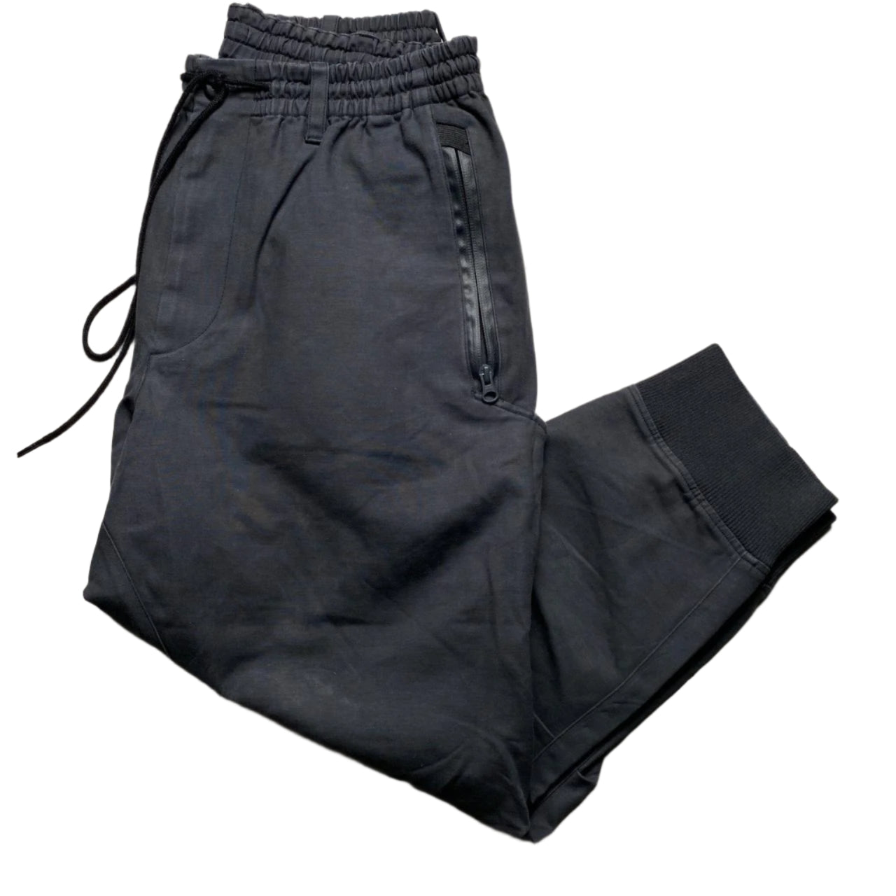 Y-3 Yohji Yamamoto Black Low Crotch Cargo Trouser Bottoms (M)
