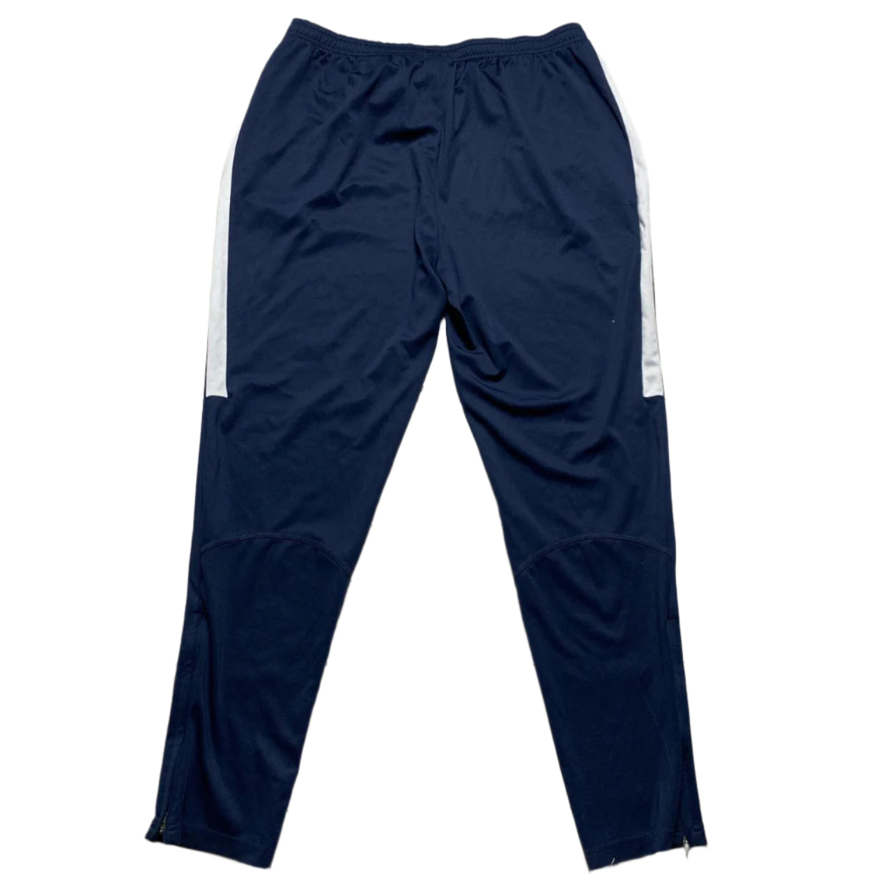 Nike Navy and White Training Trackpant Bottoms (XL)