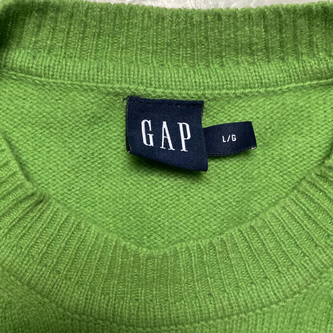 GAP Vintage Green Lambswool Jumper (L)