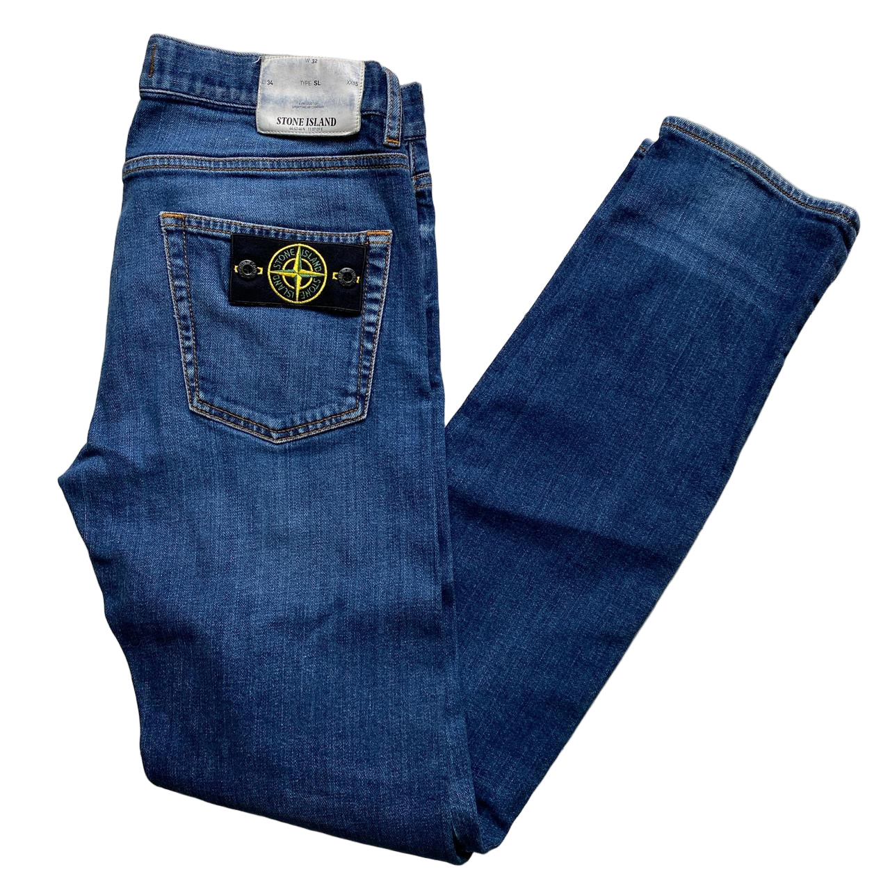 Stone Island Blue Slim Fit Jeans (32W)