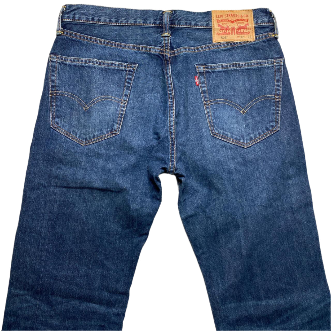 Levis 505 Baggy Navy Jeans (32W)
