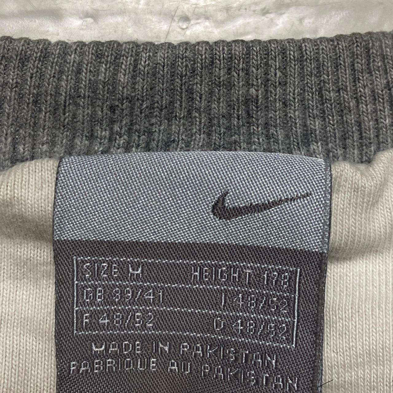Nike Grey and White Swoosh Jumper (M)