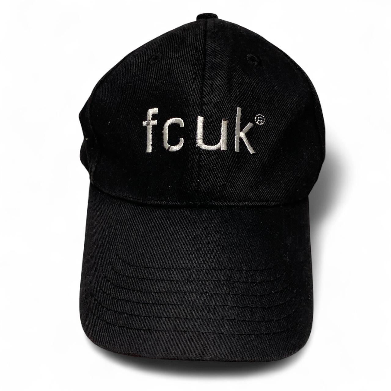 FCUK French Connection Black and White Cap