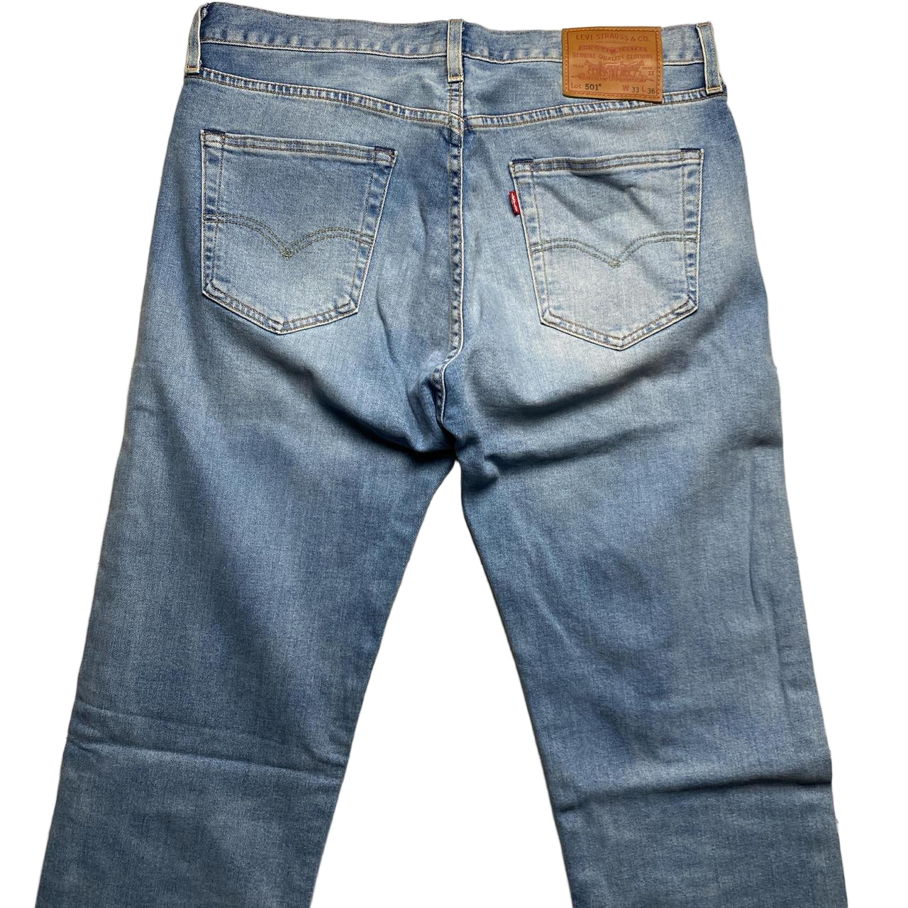 Levis 501 Light Blue Baggy Jeans (33W)