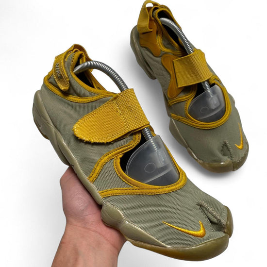 Nike Air Rift Khaki and Yellow 2001 y2k Trainers (UK 9)