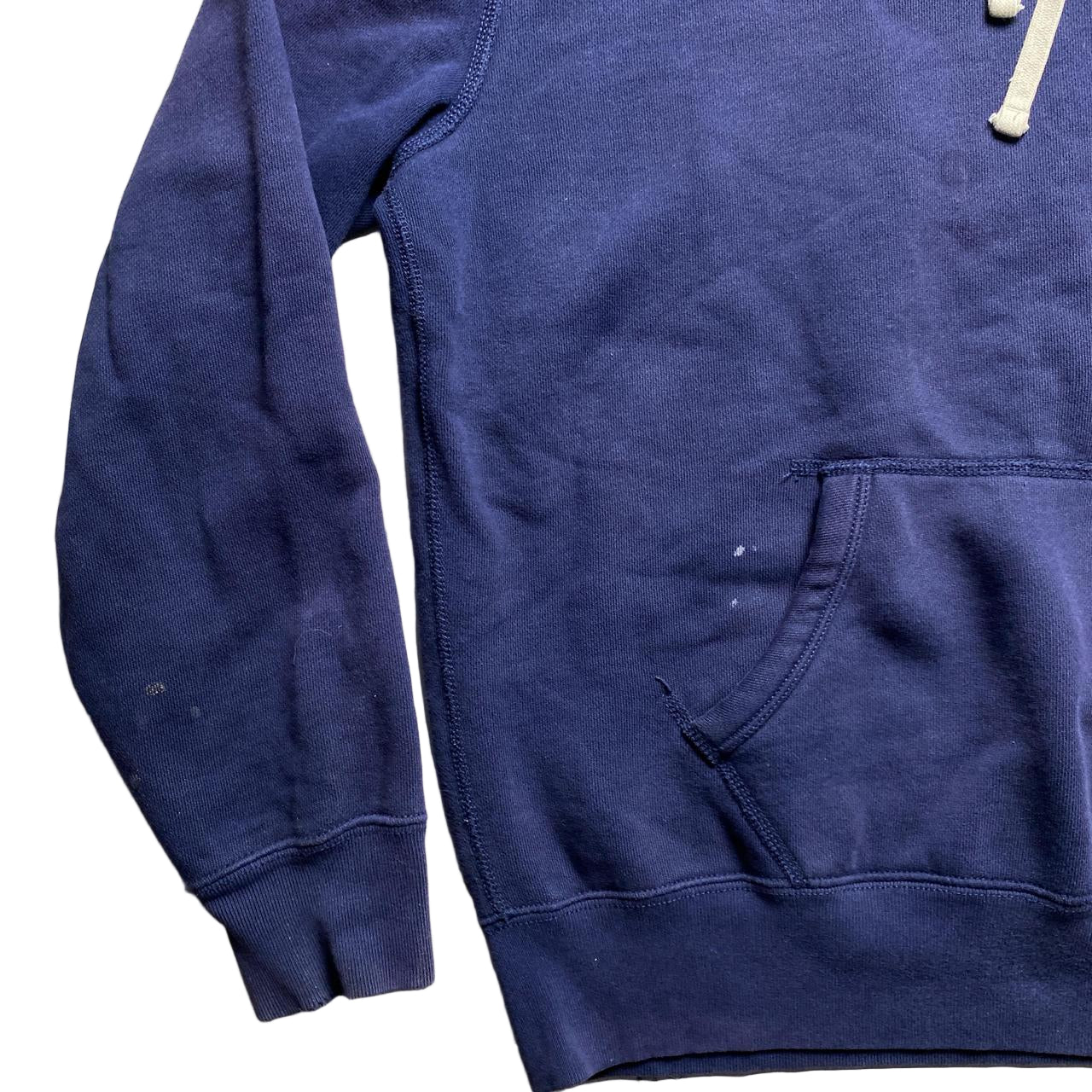 Polo Ralph Lauren Navy and Yellow Pony Pullover Hoodie (L)
