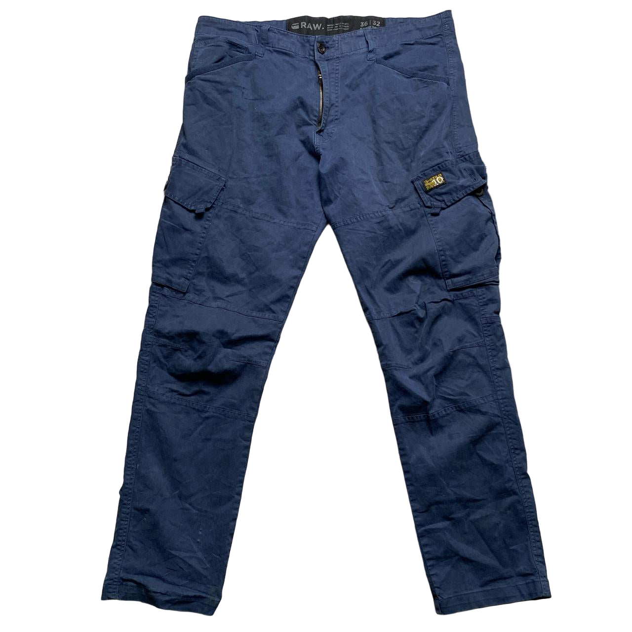 G Star Vintage Navy Cargo Combat Trousers (36W)
