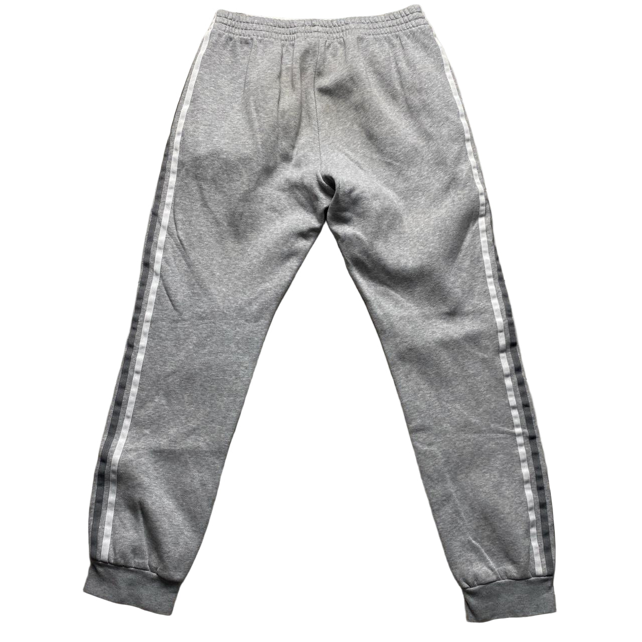 Adidas Grey Tri Stripe Joggers (M)