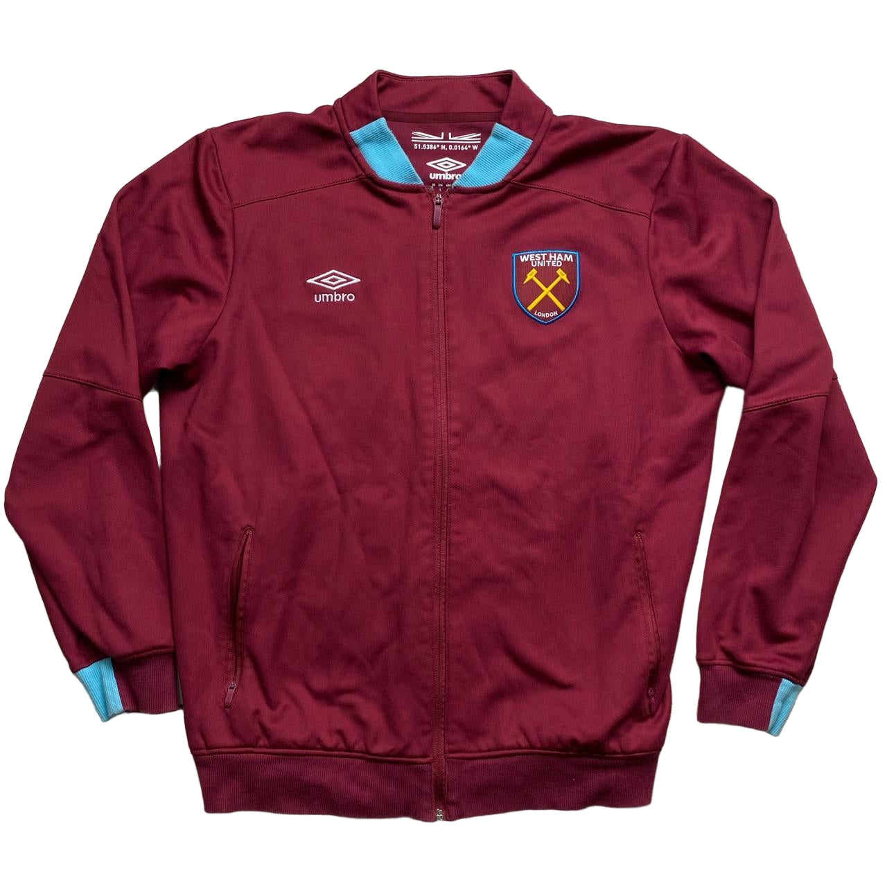 West Ham United Umbro Bomber Tracksuit Jacket (L)