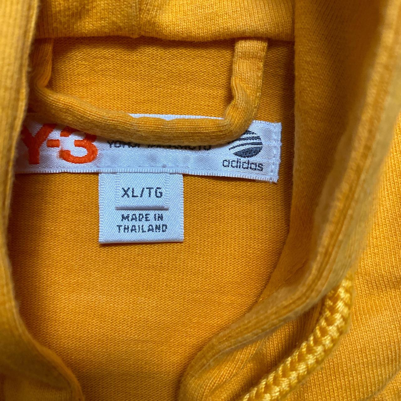 Y-3 Yohji Yamamoto Orange and Brown Hoodie (XL)