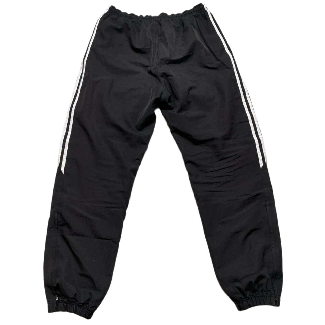 Adidas Black and White Trackpant Baggy Bottoms (L)