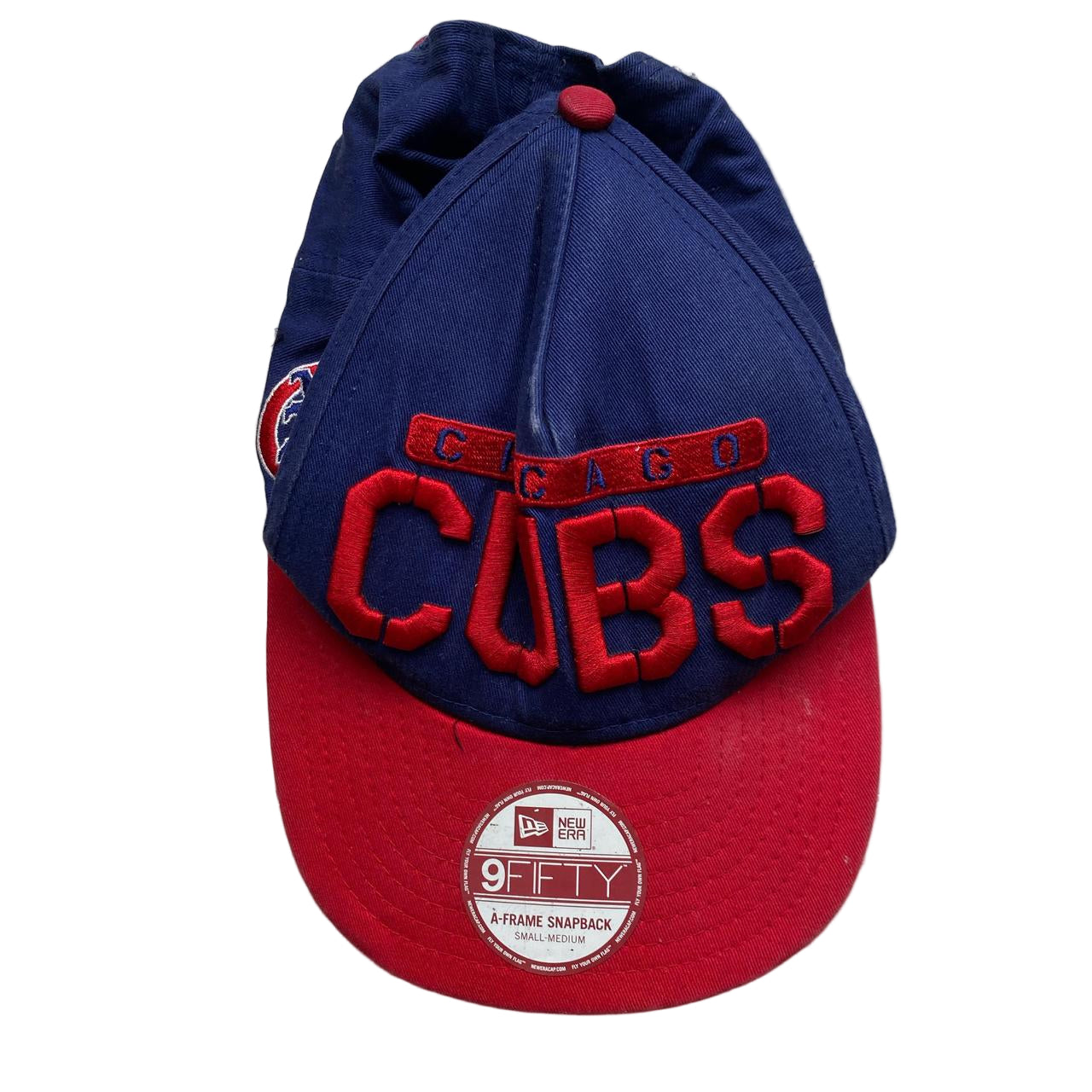 Chicago Cubs Blue and Red Snapback Cap